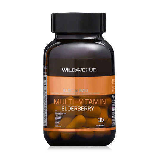 Wild Avenue Basic Always Multi-Vitamin Elderberry 30 Capsules