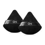 Oni Triangle Powder Puff 2pcs - #Black