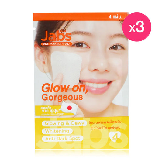 Jabs Daily Toner Pad Glow On Gorgeous [4 Sheets x 3 Packs]