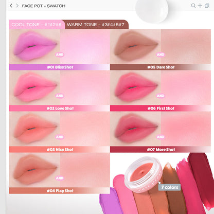 Cute Press One Shot Face Pot 5g #02 Love Shot