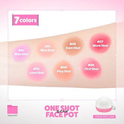 Cute Press One Shot Face Pot 5g #02 Love Shot