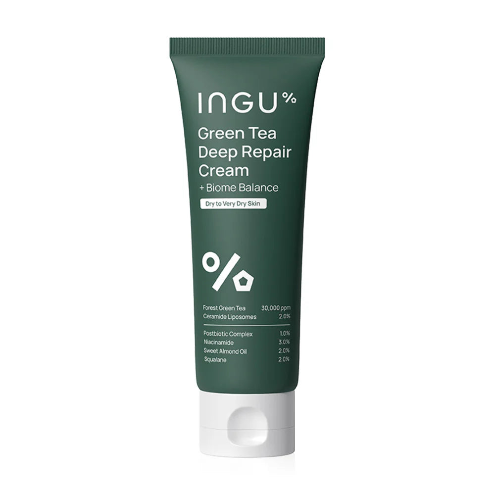 INGU Green Tea Deep Repair Cream + Biome Balance 100ml