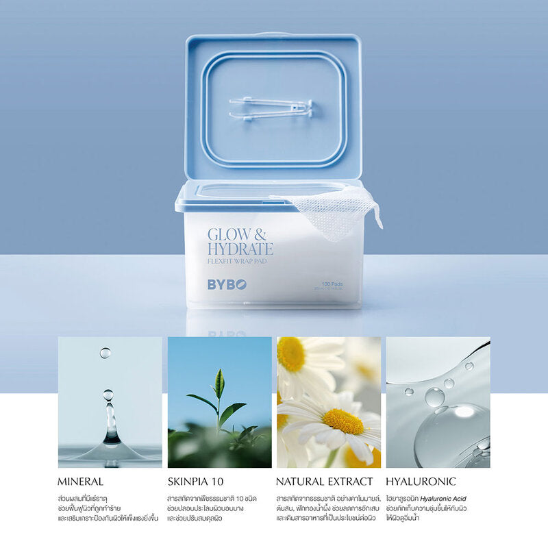BYBO Glow & Hydrate Flexfit Wrap Pad 300ml