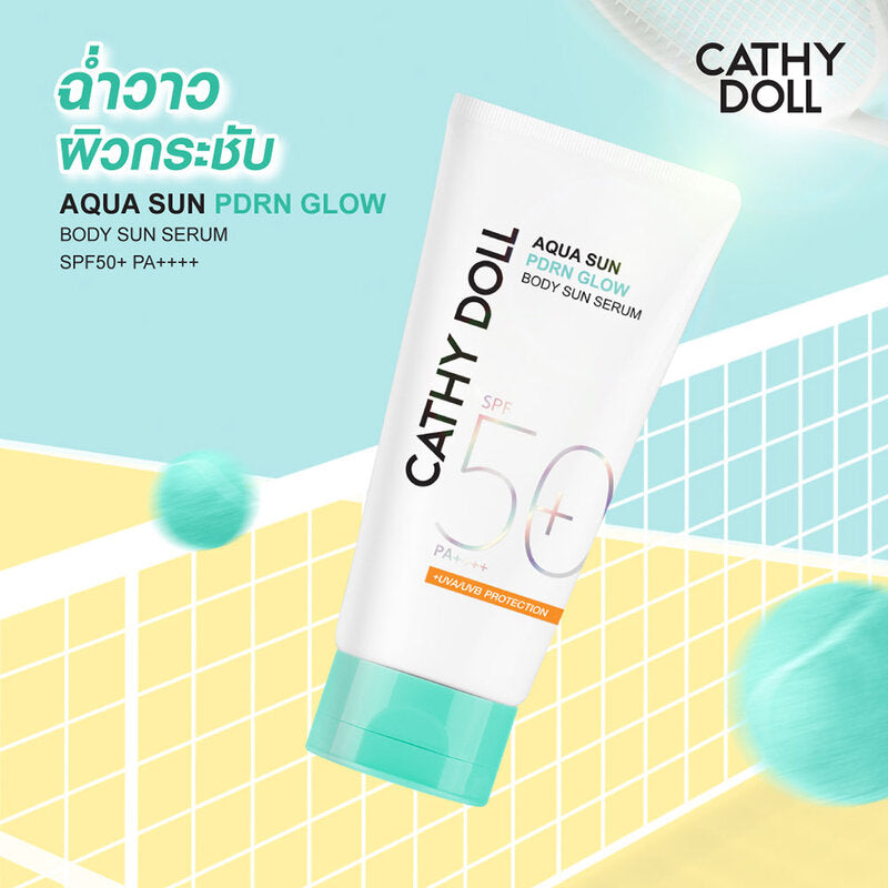 Cathy Doll Aqua Sun PDRN Glow Body Sun Serum SPF50 PA 50ml
