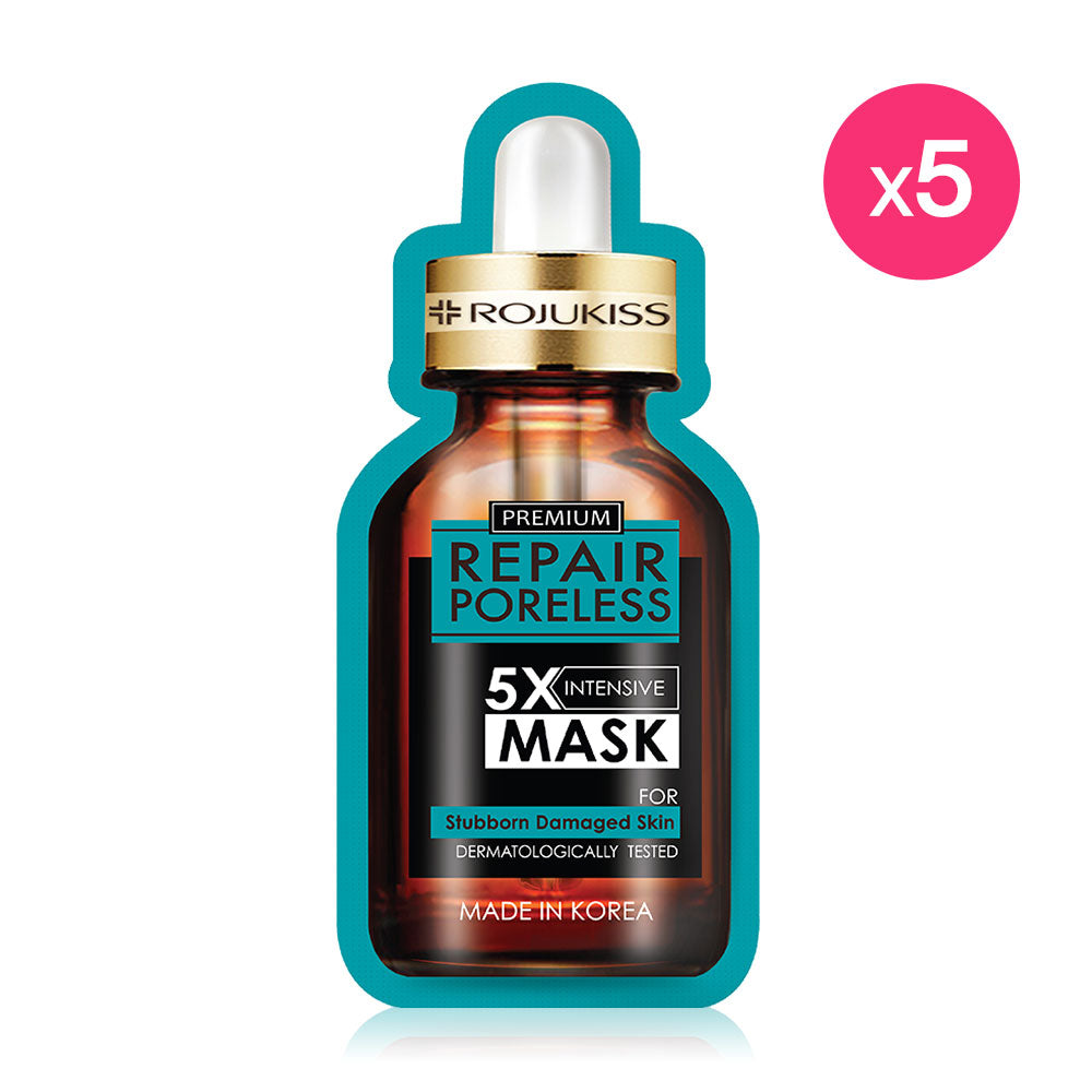 Rojukiss Repair Poreless 5X Intensive Mask 25ml x 5pcs