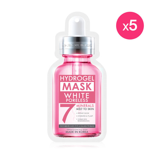 Rojukiss White Poreless Hydrogel Mineral Mask 7 [25ml x 5pcs]