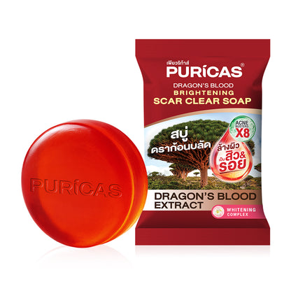 Puricas Dragon's Blood Brightening Scar Clear Soap 40g