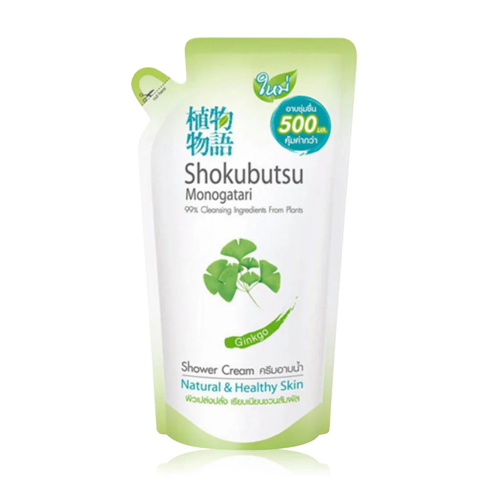 Shokubutsu Monogatari Shower Cream Ginkgo Refill 500ml