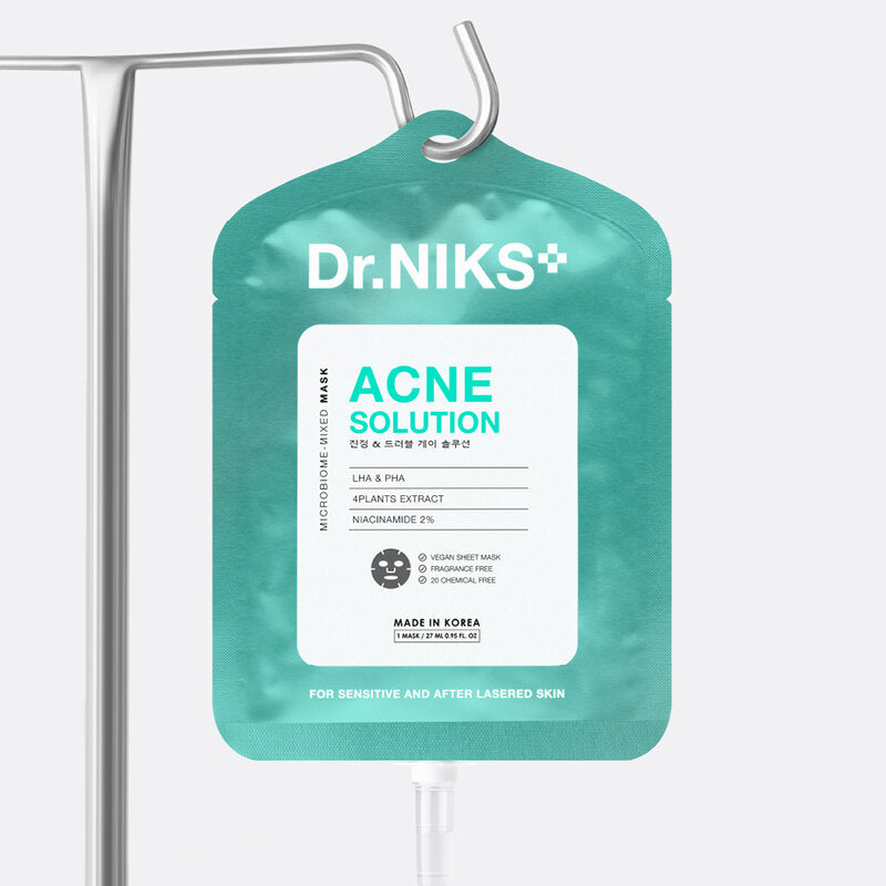 Dr.NIKS Acne Solution Microbiome-Mixed Mask 27ml x 3pcs