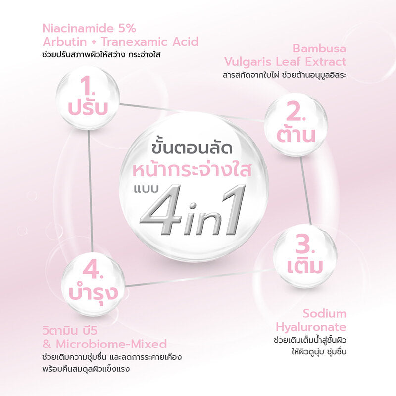 Dr.NIKS White Booster Microbiome-Mixed Mask 27ml x 3pcs