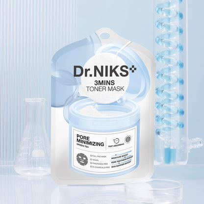 Dr.NIKS 3 Mins Toner Mask Pore Minimizing [20ml x 6pcs]