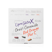 Olly Summers Boxset: Oravi Ceramide +, Lipro Gluta X +, Red Orange Plus C 45 Capsules Dietary Supplement Set