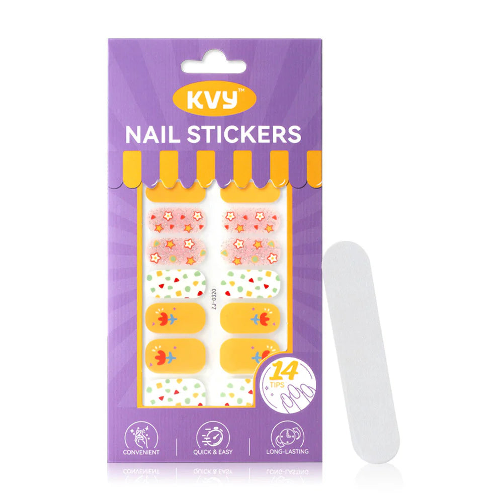 KVY Nail Stickers Cute Painting 14Tips #ZJ-0320