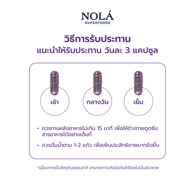 Nola Acai Berry 60 Capsules