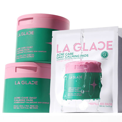 LA GLACE Daily Moisturizing Pads Aqualock12 Hyaluronic Complex Refill Size 160ml [80 Pads]