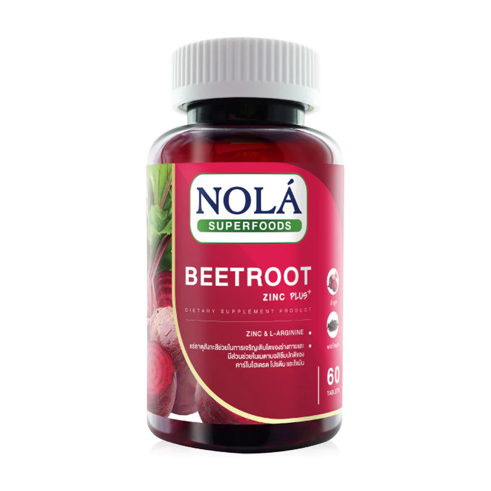 Nola Beetroot Plus Zinc Dietary Supplement 60 Tablets