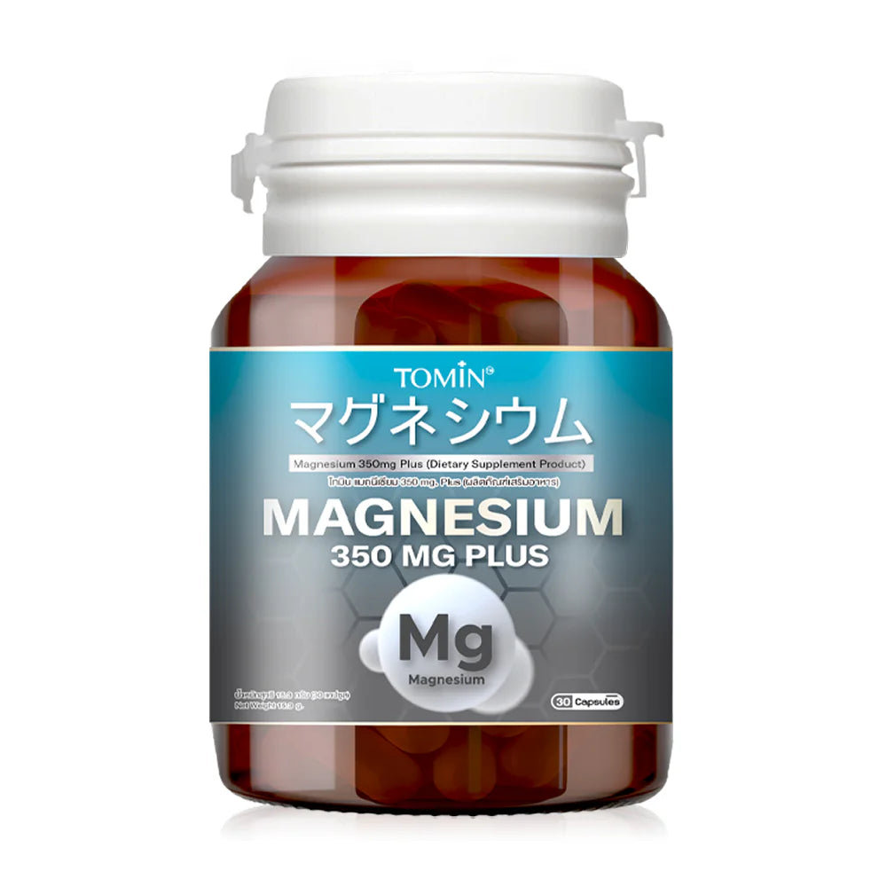 Tomin Magnesium 350mg Plus Vitamin B12 30 Capsules Dietary Supplement