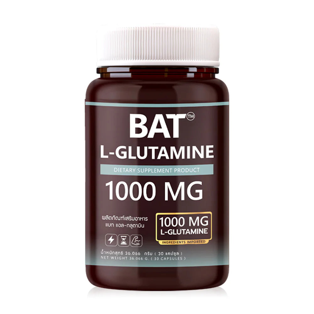 BAT L-Glutamine 1000mg 30 Capsules Dietary Supplement