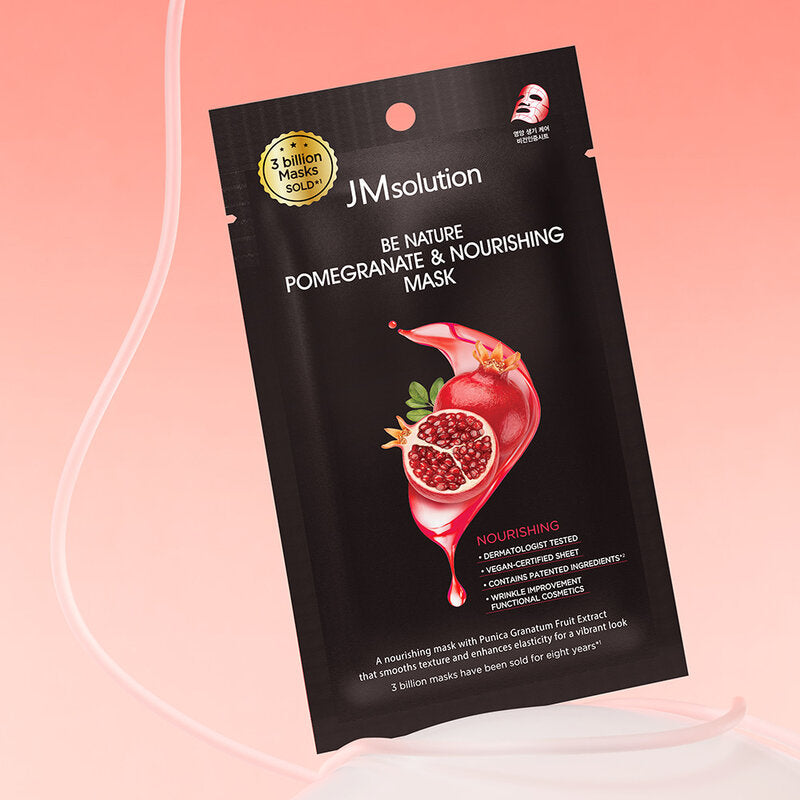 JM Solution Be Nature Pomegranate & Nourishing Mask [24ml x 4pcs]