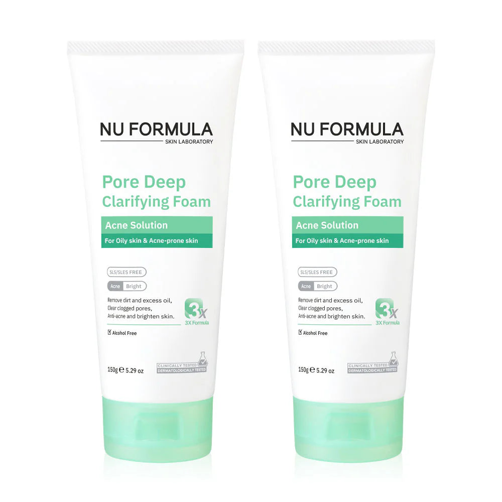 Nu Formula Pore Deep Clarifying Foam 150g x 2pcs