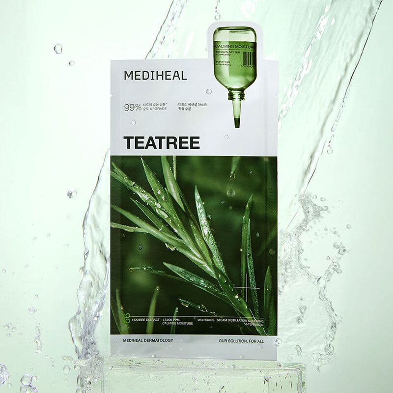 Mediheal Teatree Essential Mask Calming Moisture Box 24ml x 4pcs
