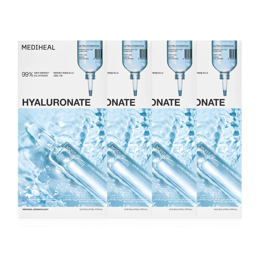 Mediheal Hyaluronate Essential Mask Ultra Hydration Box 24ml x 4pcs