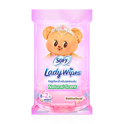 Sofy x Butterbear Lady Wipes Natural Scent 10 Sheets