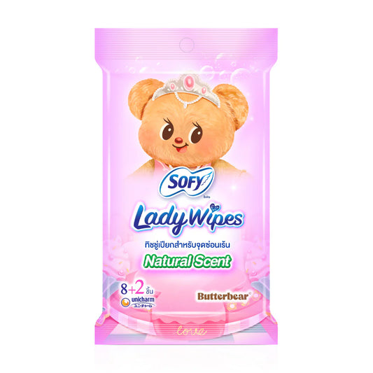 Sofy x Butterbear Lady Wipes Natural Scent 10 Sheets