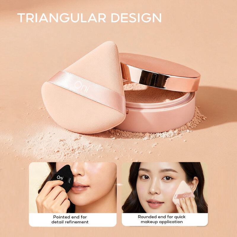 Oni Triangle Powder Puff 2pcs