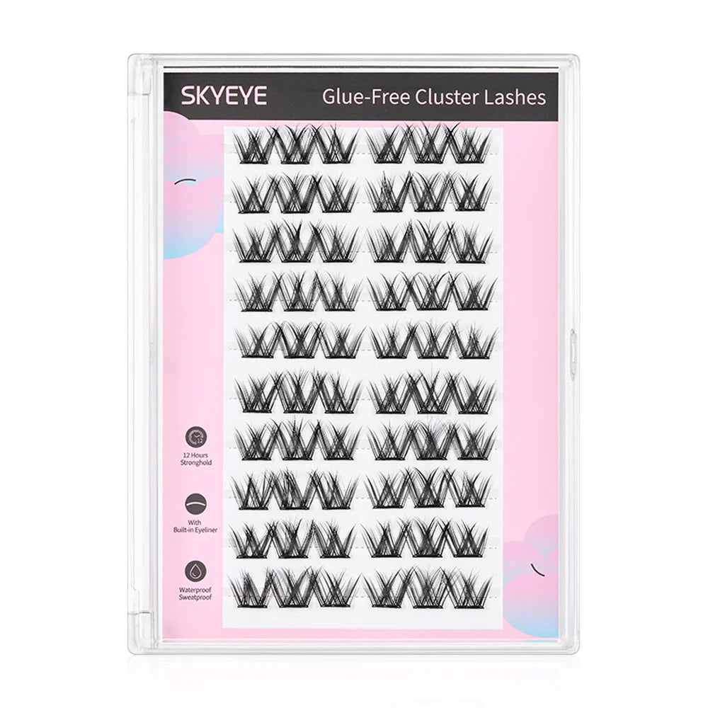 SKYMI Eyelashes Black Glue 60pcs #S162 Angel
