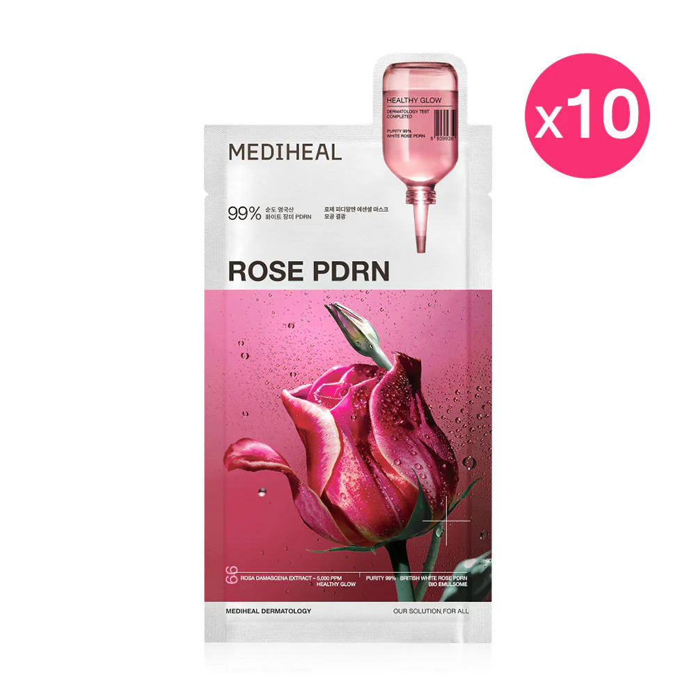 Mediheal Rose PDRN Essential Mask Healthy Glow 24ml x 10pcs