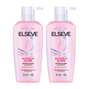 L'Oreal Paris Elseve Glycolic Gloss Extra Gloss Shampoo 400ml x 2
