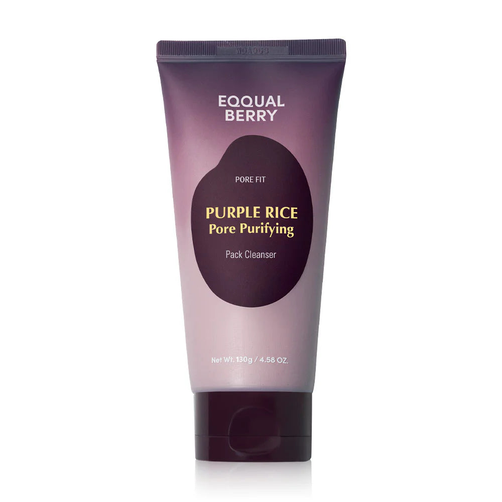 EQQUALBERRY Purple Rice Pore Purifying Pack Cleanser 130g