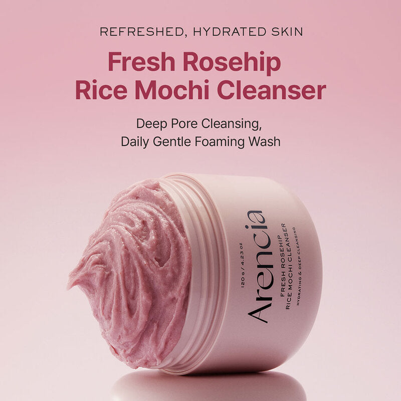 ARENCIA Fresh Rosehip Rice Mochi Cleanser 120g