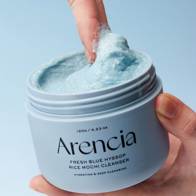 Arencia Fresh Blue Hyssop Rice Mochi Cleanser 120g