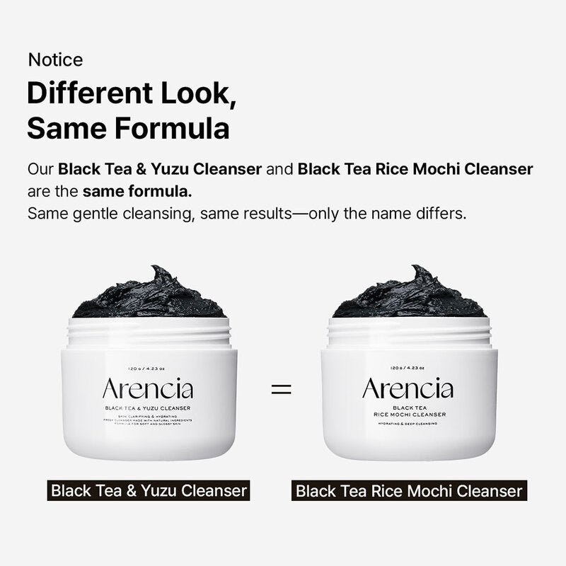 ARENCIA Black Tea Rice Mochi Cleanser 120g