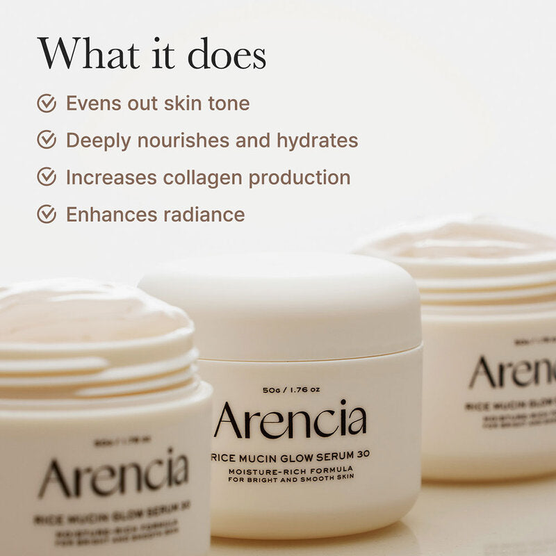 Arencia Rice Mucin Glow Serum 30 50g