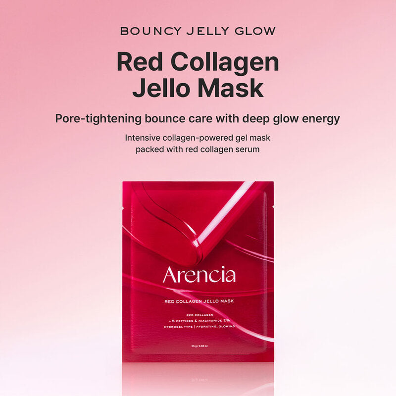 ARENCIA Red Collagen Jello Mask 25ml x 4 Sheets