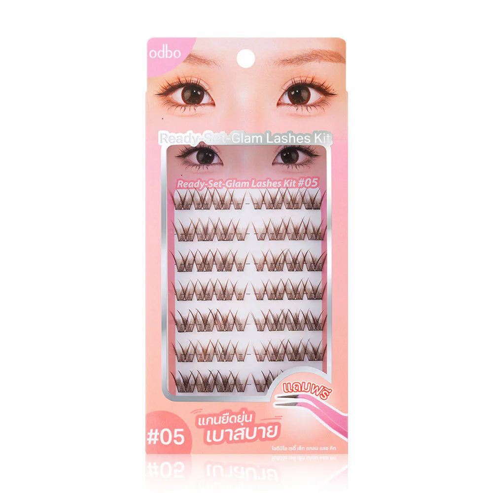 ODBO Ready Set Glam Lashes Kit 8 Pairs #05