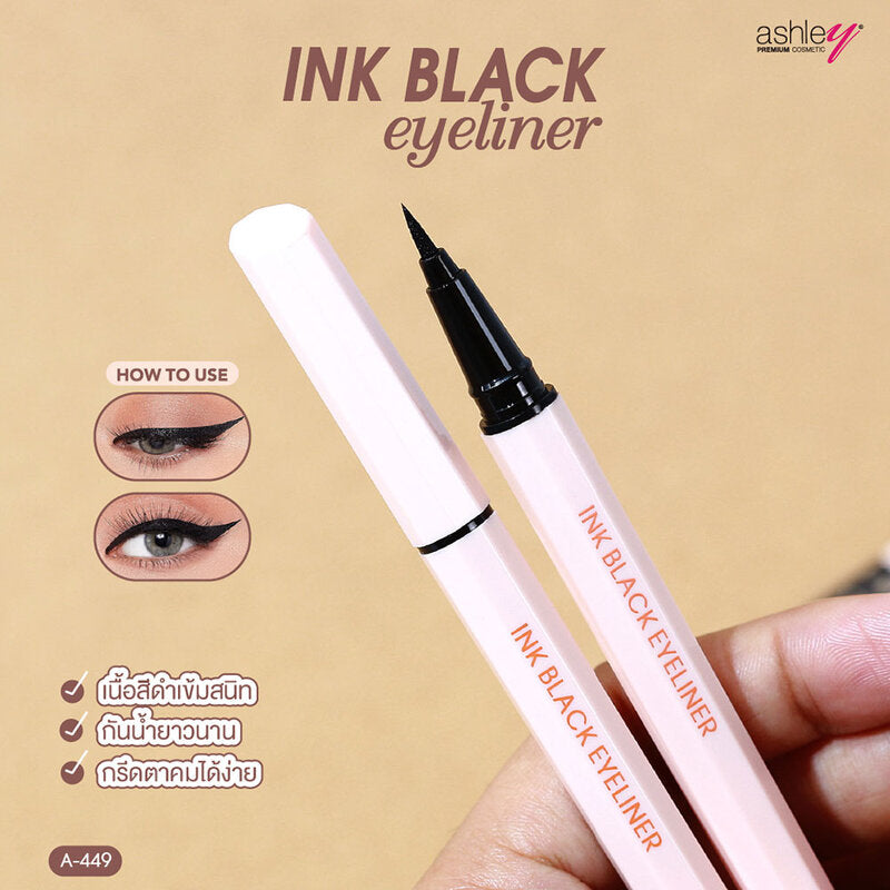 Ashley Ink Black Eyeliner 0.6g