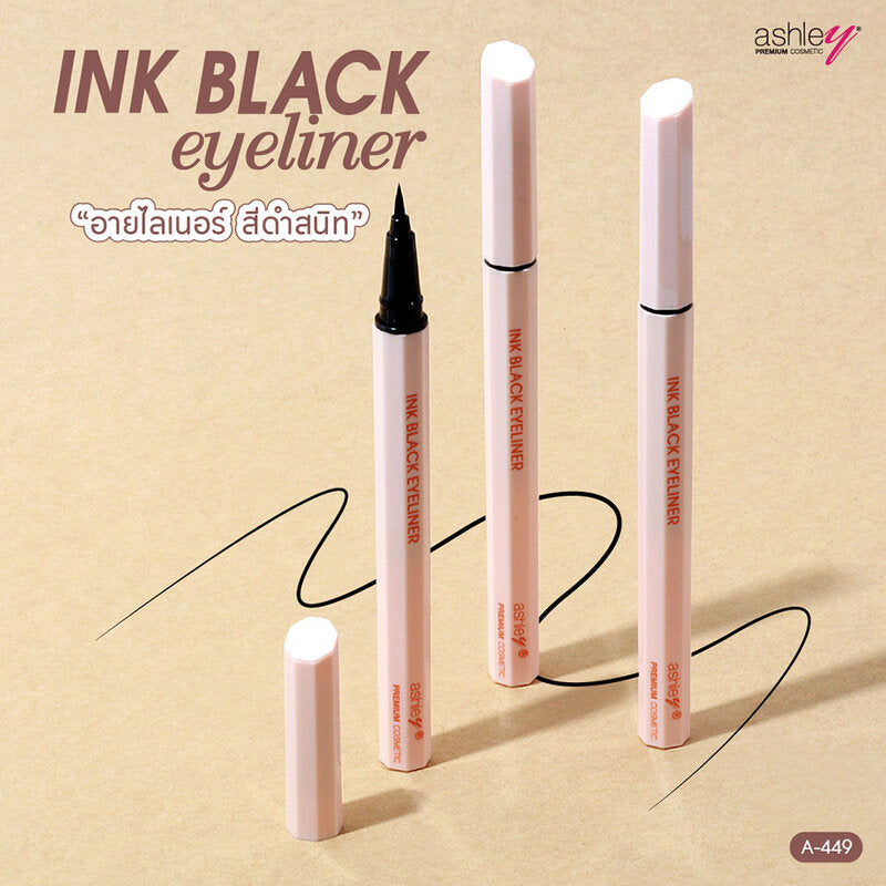 Ashley Ink Black Eyeliner 0.6g