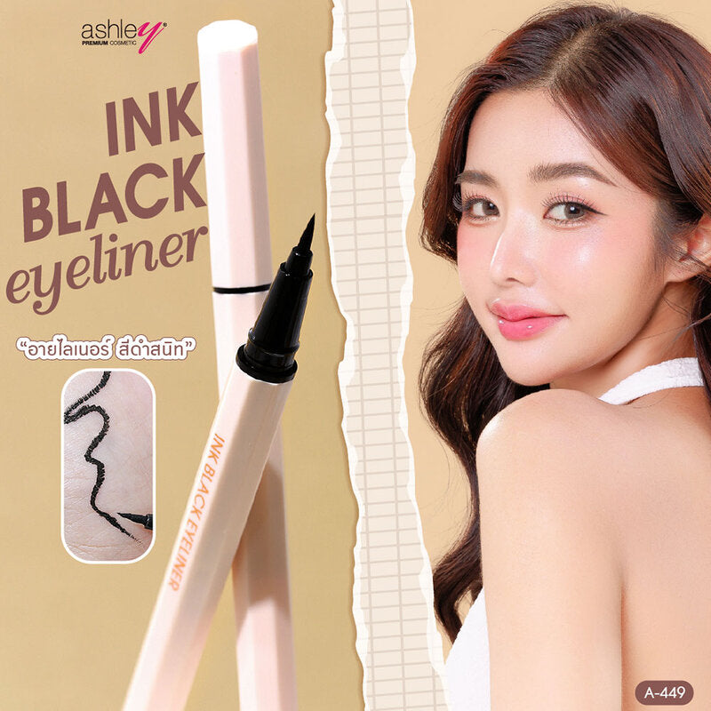 Ashley Ink Black Eyeliner 0.6g