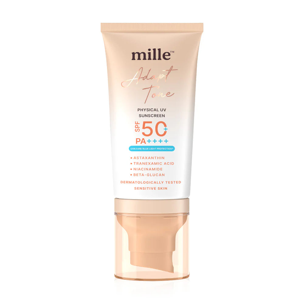 Mille Adapt Tone Physical UV Sunscreen SPF50+ PA++++ 40g