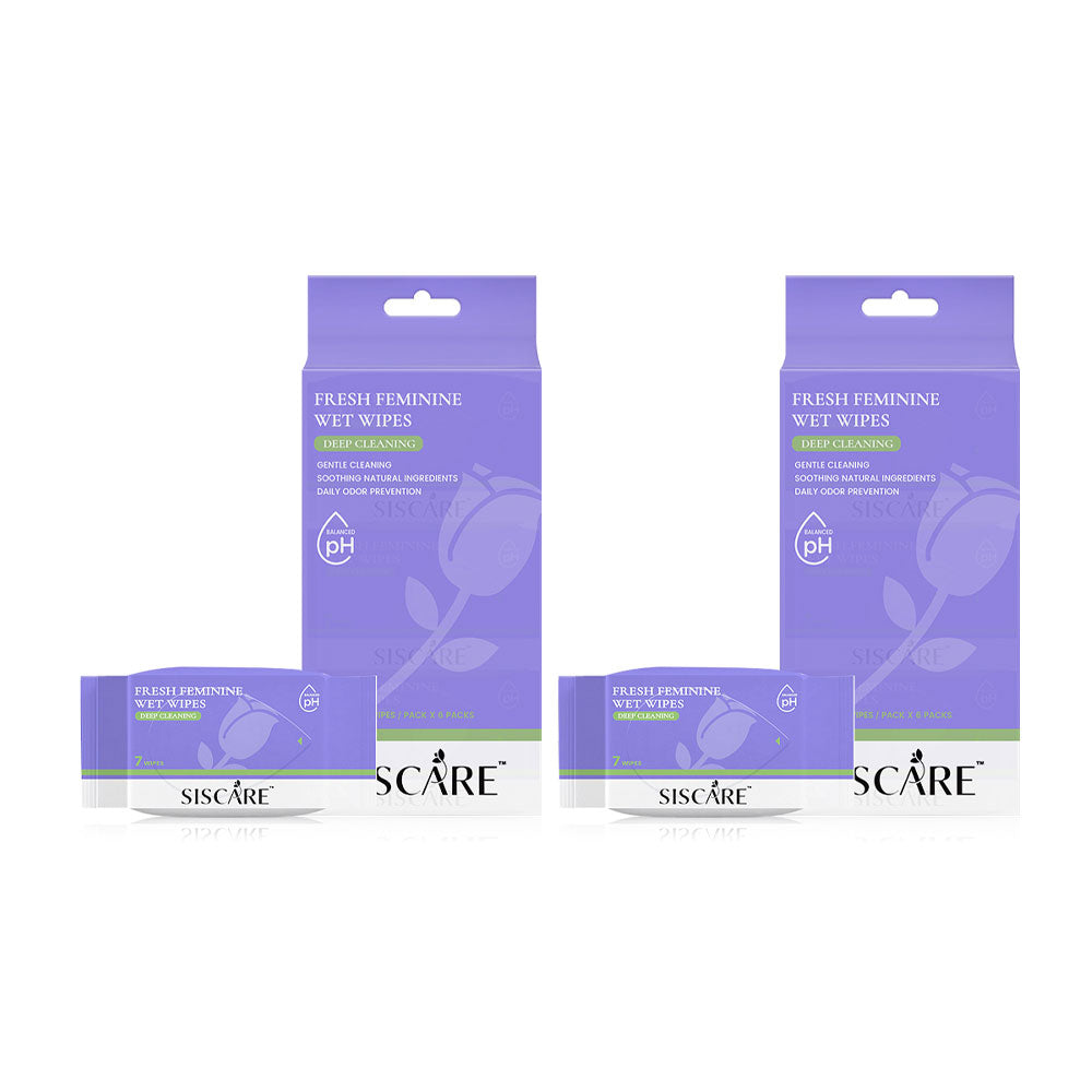 Siscare Fresh Feminine Wet Wipes [6pcs x 2 Packs]
