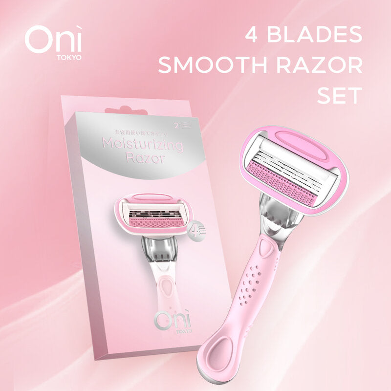 Oni 4 Blades Smooth Razor Set [1Razor + 1Refill]