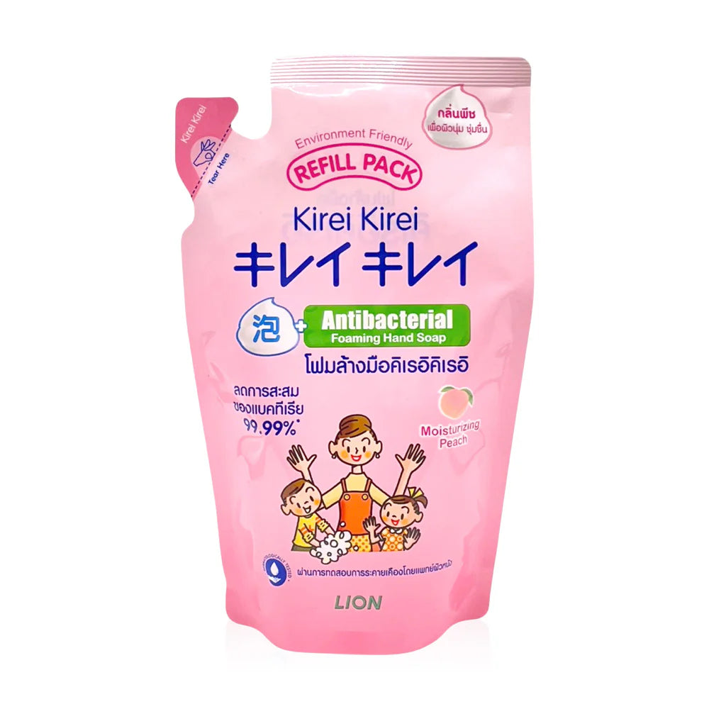 Kirei Kirei Foaming Hand Soap Moisturizing Peach Refill 200ml