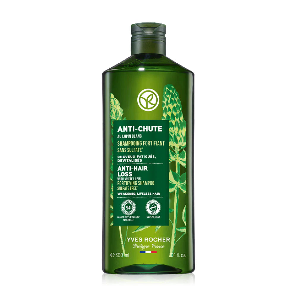 Yves Rocher Anti-Hair Loss With White Lupine Fortifying Shampoo 300ml