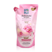Shokubutsu Monogatari Brightening Sakura & Hokkaido Milk Refill 500ml Shower Cream
