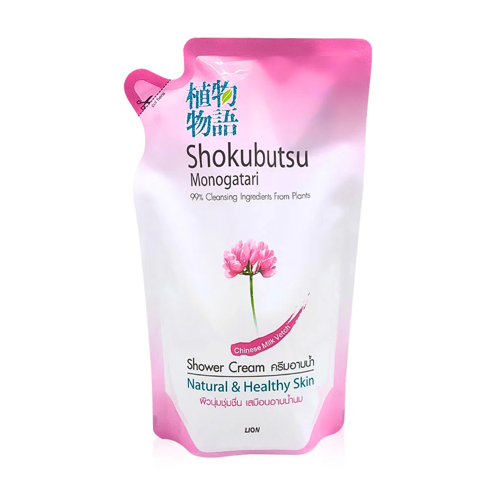Shokubutsu Monogatari Shower Cream Chinese Milk Vetch Refill 400ml
