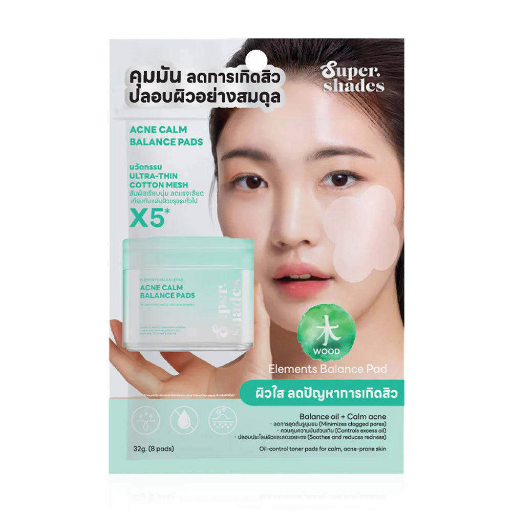 Supershades Acne Calm Balance Pads 8 Pads